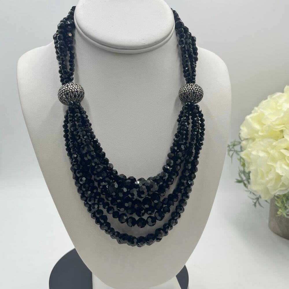 JBK Jackie Kennedy Camrose
Kross Faceted Glass Beads MultiStrand Necklace